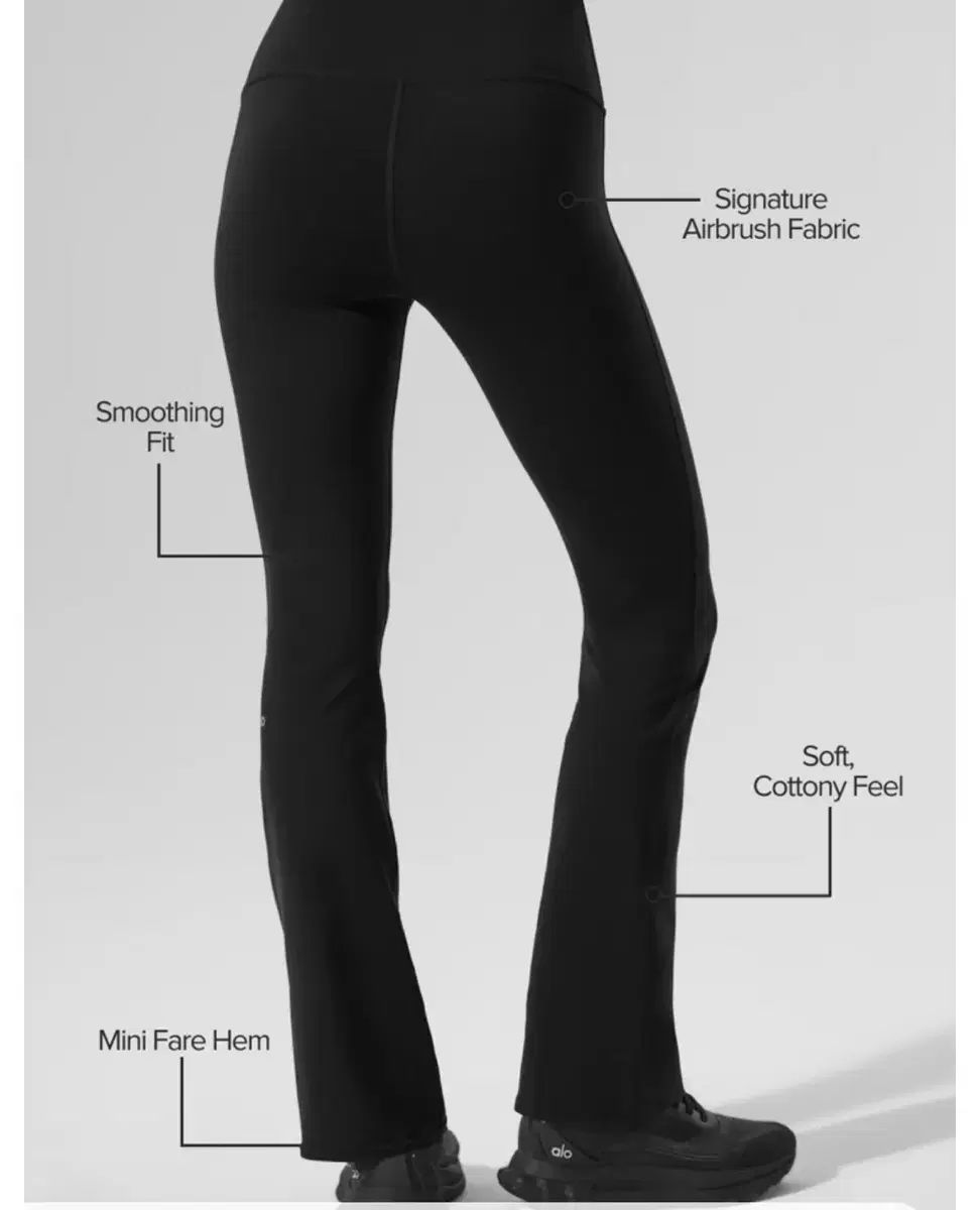 アールヨガ ハイウエスト ブーツカット レギンス