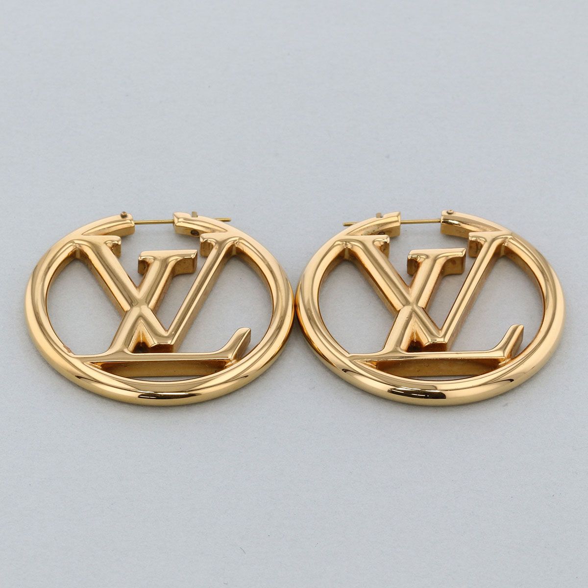 LOUIS VUITTON ルイヴィトン ブルック ドレイユ フープ ルイーズ ピアス M64288 レディース メタル ゴールド