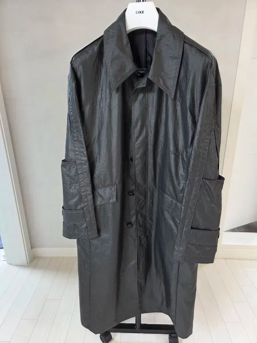 クアー ガントレットスリーブ ステン コート カーキ M