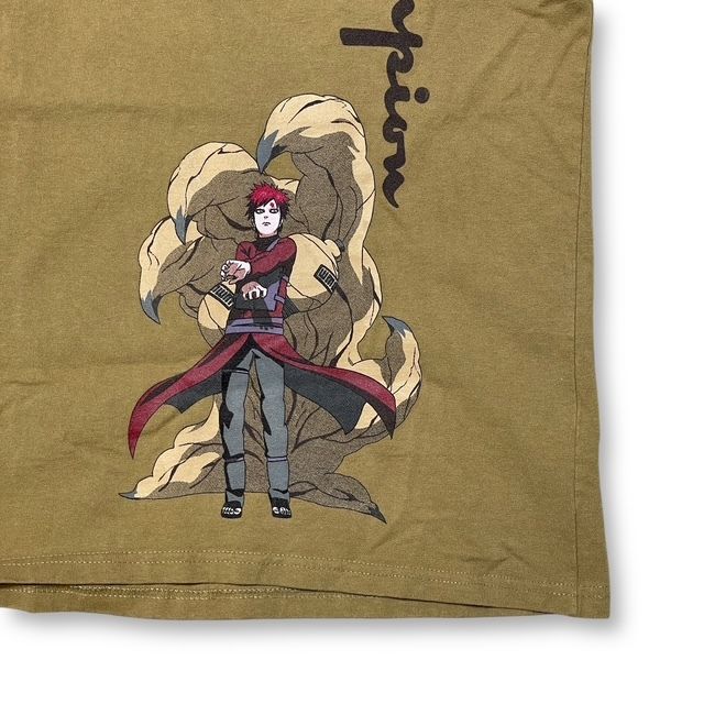 Champion NARUTO Gaara short sleeve cut and sew TEE ナルト 我愛羅カットソー 半袖Tシャツ サイズS ブラウン系 チャンピオン