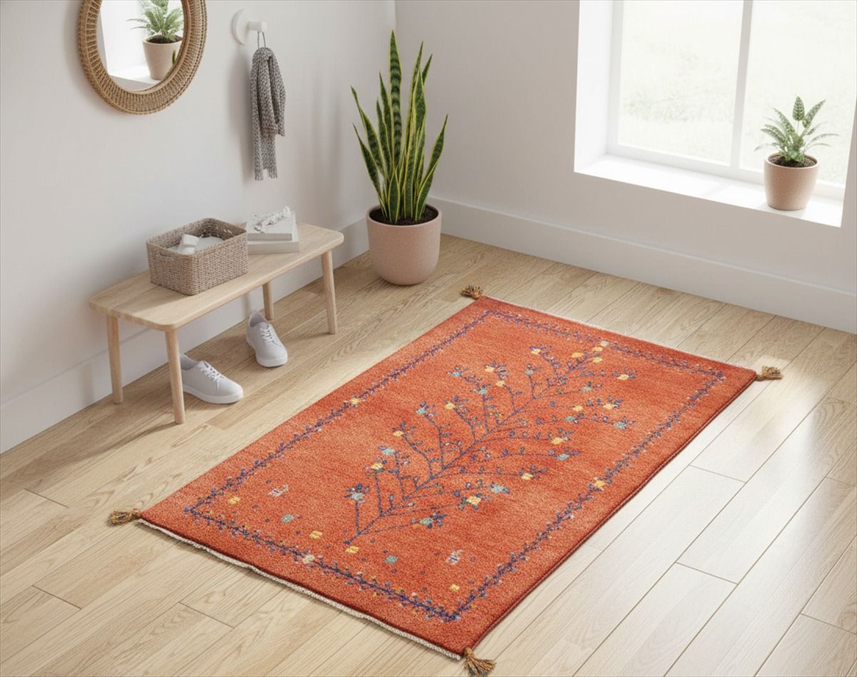 シラーズ　ギャッベ（玄関マットサイズ）　59×84ｃｍ シラーズ ギャッベ（玄関マットサイズ） 59×84cm - メルカリ