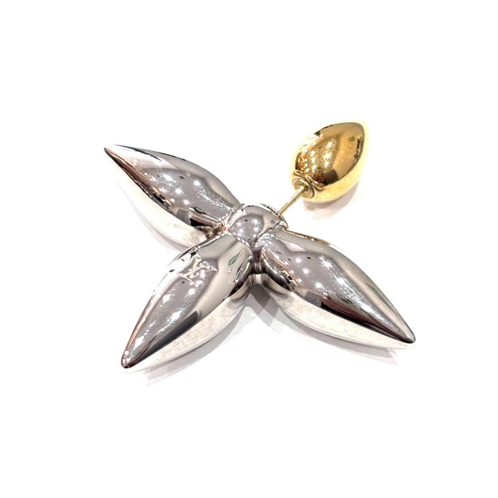 ルイヴィトン ピアス ルイゼット ゴールド フラワーモチーフ イヤリング レディス M 80268 LOUIS VUITTON Aランク