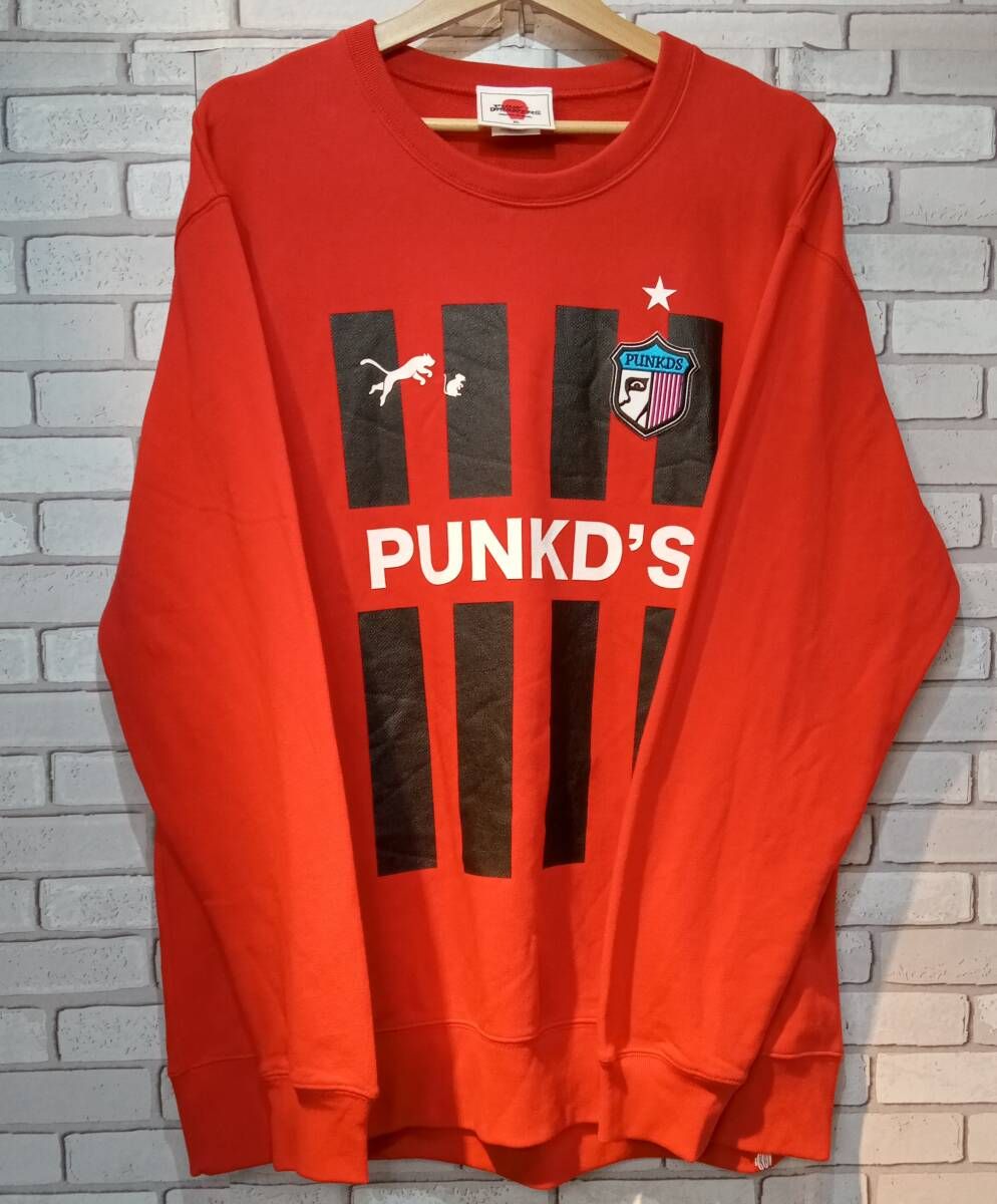 PUNK DRUNKERS パンク ドランカーズ スウェット 赤色