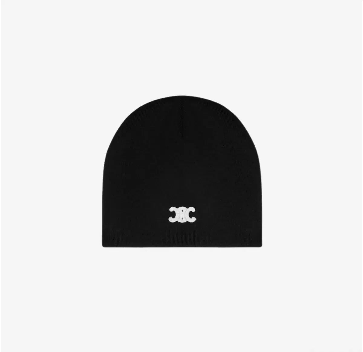 Celine セリーヌ トリオンフ ウール ビーニー ブラック 黒 フリー