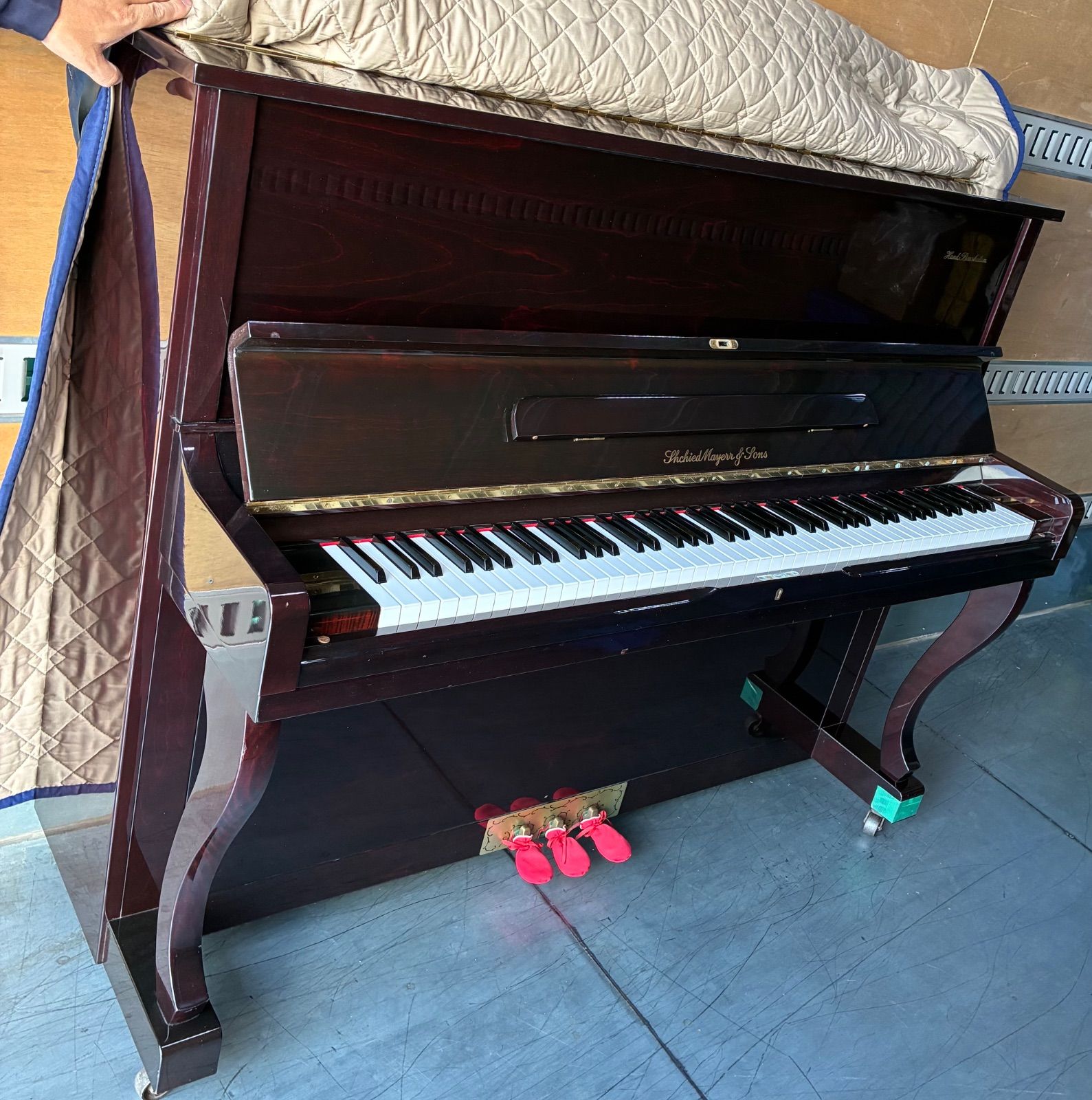 シードメイヤー国産 大成ピアノ製 マホガニー艶出し 良い音色の なピアノ 保証運賃無料