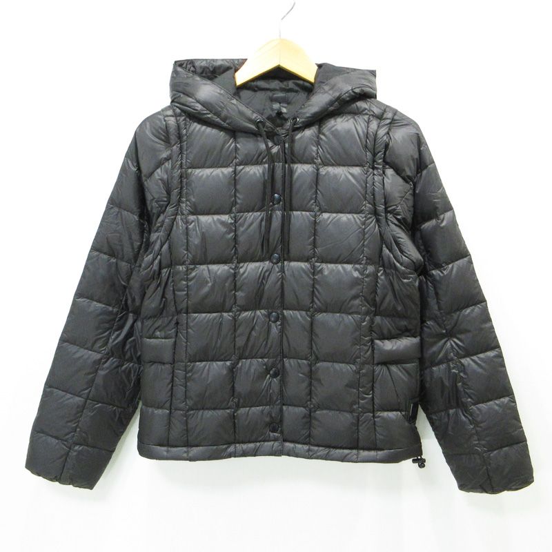 【三重本店】  TAION | タイオン HOODIE INNER DOWN SET TYPE 2 フーディーインナーダウンセット 3WAY 半袖 ベスト APP Heating System付き EX-W06A SET ブラック サイズ：L 【111】