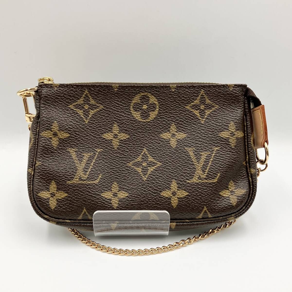 LOUIS VUITTON ルイヴィトン モノグラム ミニポシェット アクセソワール ポーチ M58009 レザー レディース