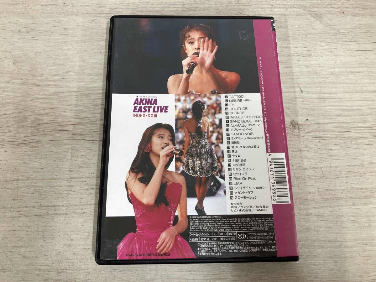 DVD DVD 中森明菜イースト・ライヴ インデックス23
