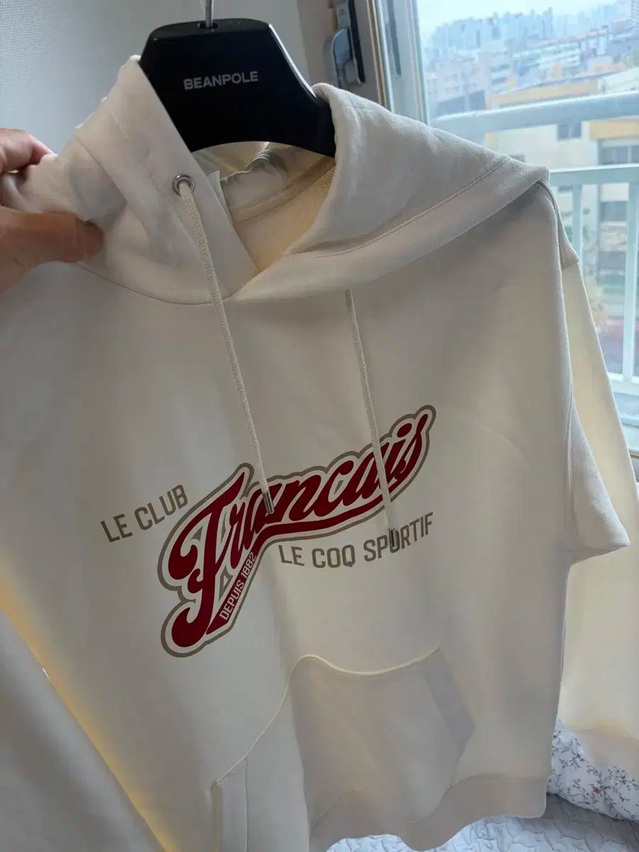 ルコックスポルティフ フーディー Tシャツ アイボリー バックサイズ