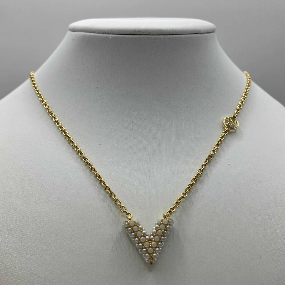 本体のみ LOUIS VUITTON ルイ ヴィトン M68358 コリエ エセンシャルV ペルル 全長約 46cm 総重量約 6.5g ネックレス ペンダント