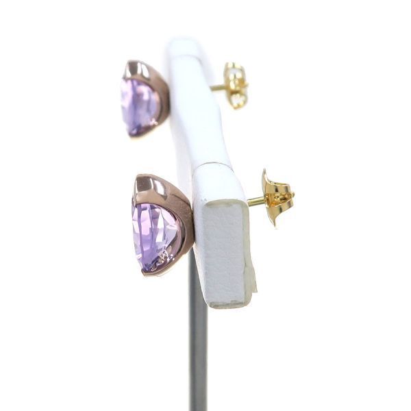 タサキ ルミノピアス アメジスト 無料ギフトラッピング Aランク