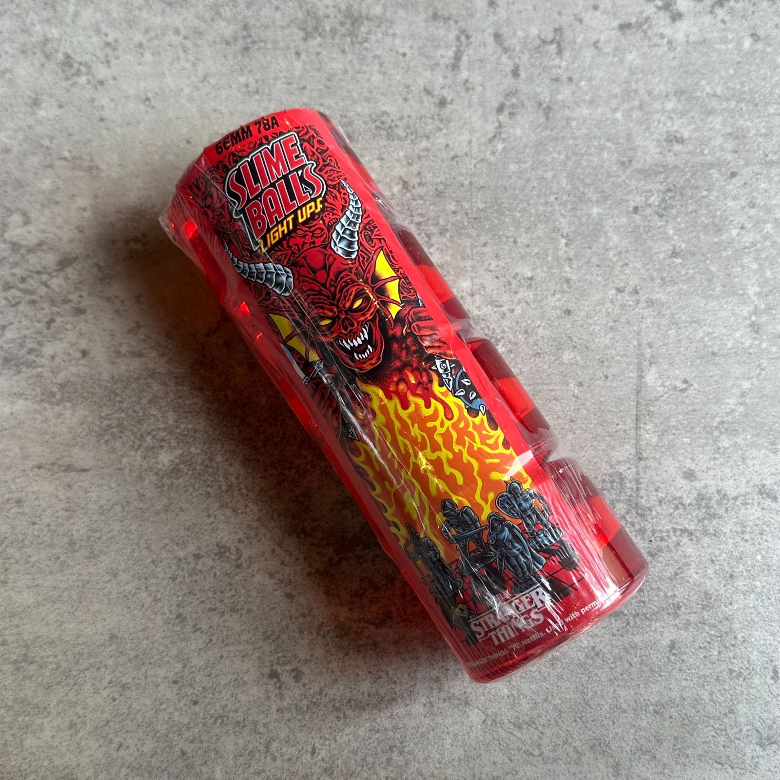 ウィール Stranger Things Hellfire Club RED 66㎜ 78A SLIME BALLS スライムボール
