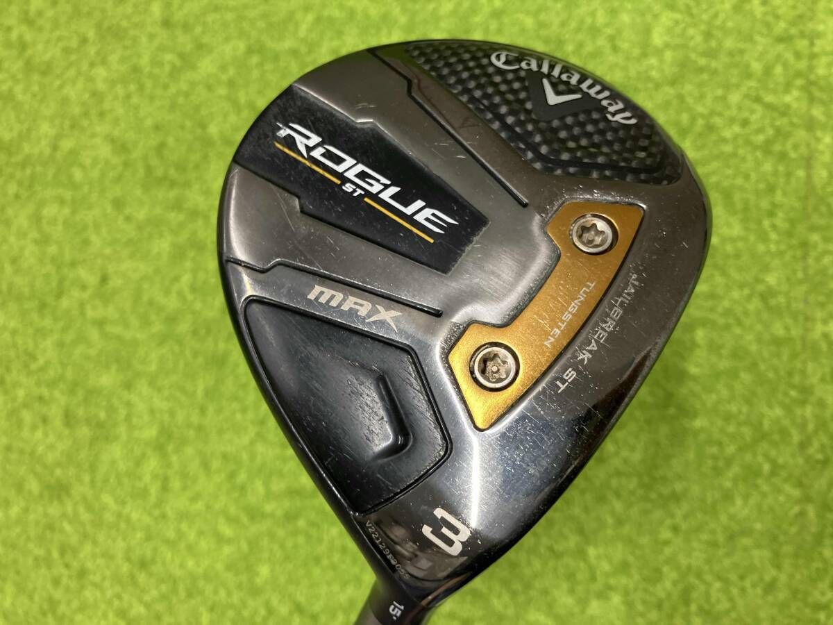 Callaway ROGUE ST MAX VENTUS 5-S ロフト角15 フェアウェイウッド ヘッドカバー有り