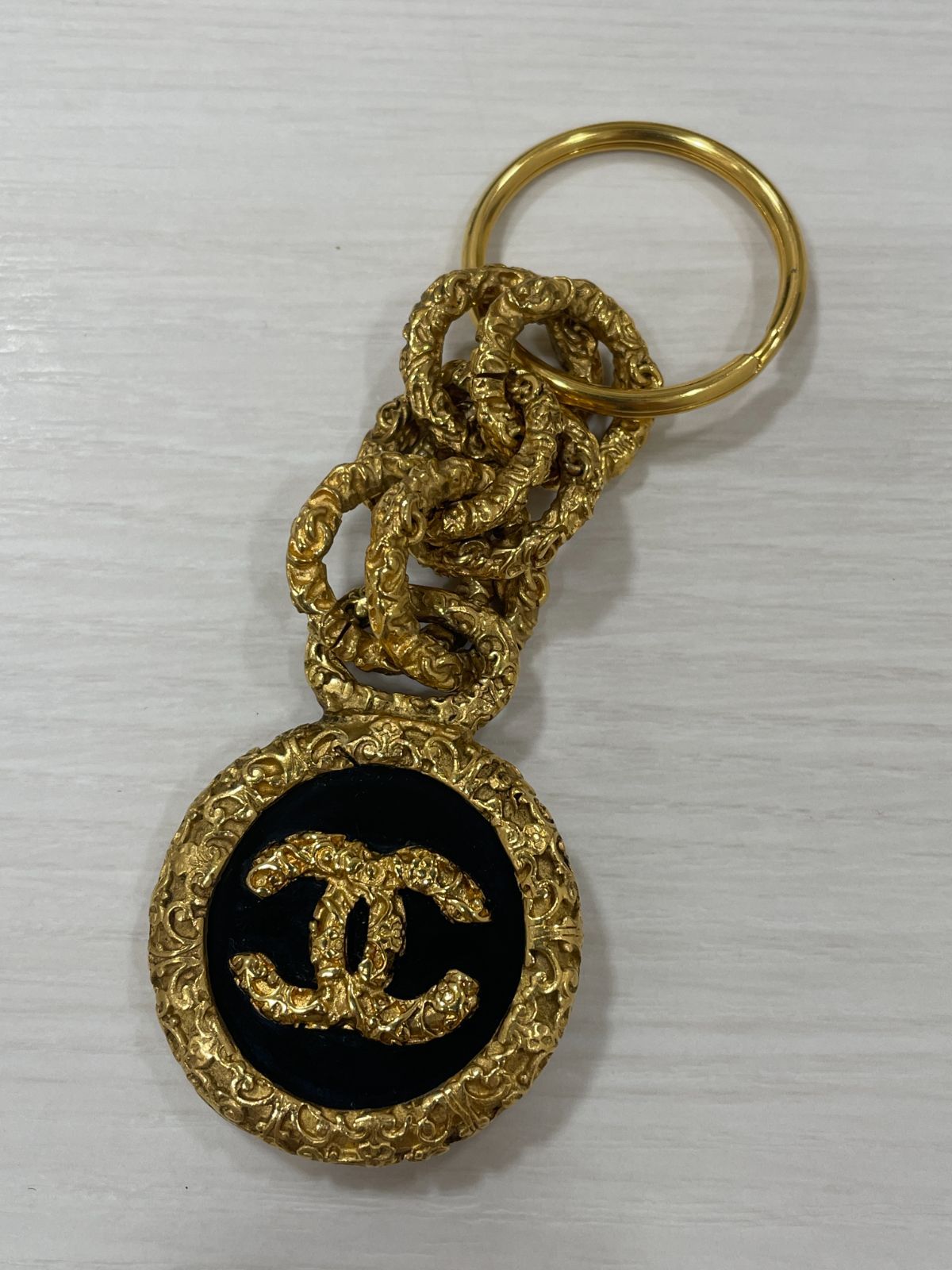 管理番号-P CHANEL ヴィンテージ チャーム キーリング ココマーク