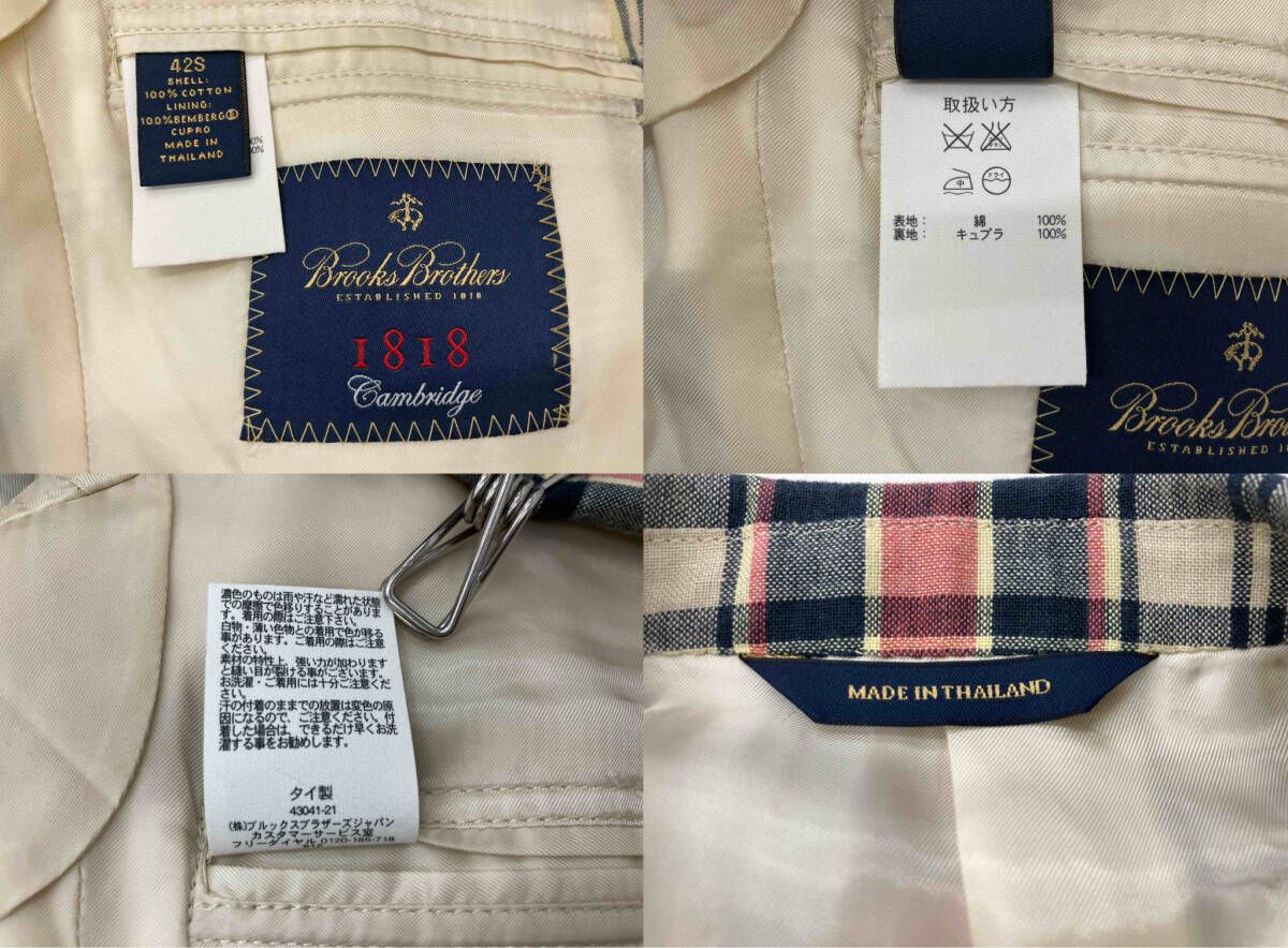 BROOKS BROTHERS チェック柄 テーラードジャケット Brooks Brothers グレー系 チェック柄 テーラードジャケット - メルカリ