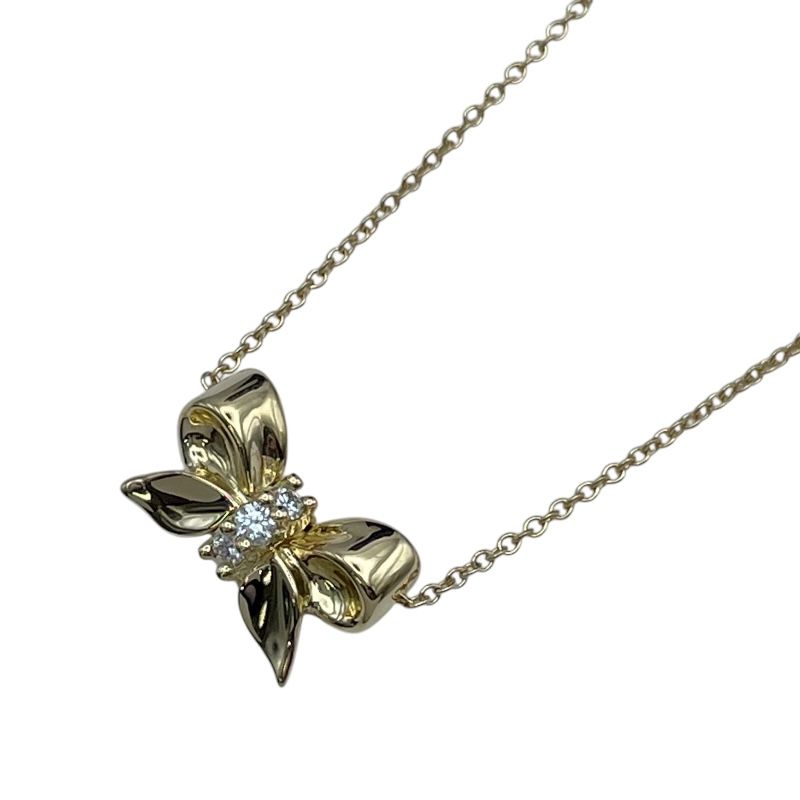 ティファニー TIFFANY&CO リボンネックレス ゴールド 750 ジュエリー