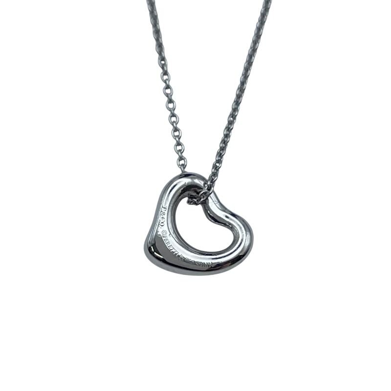 ティファニー TIFFANY＆CO オープンハートネックレス プラチナ Pt 950 ジュエリー