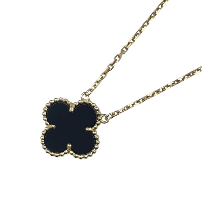 ヴァンクリーフ＆アーペル Van Cleef - Arpels ヴィンテージアルハンブラネックレス ゴールド Au750 オニキス ジュエリー