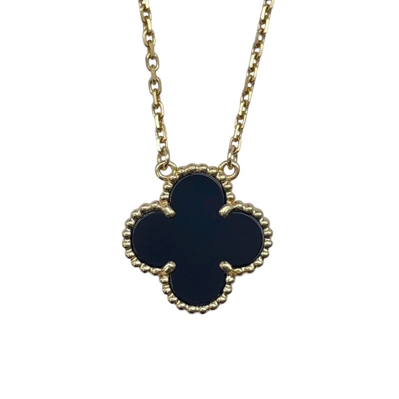 ヴァンクリーフ＆アーペル Van Cleef - Arpels ヴィンテージアルハンブラネックレス ゴールド Au 750 オニキス ジュエリー
