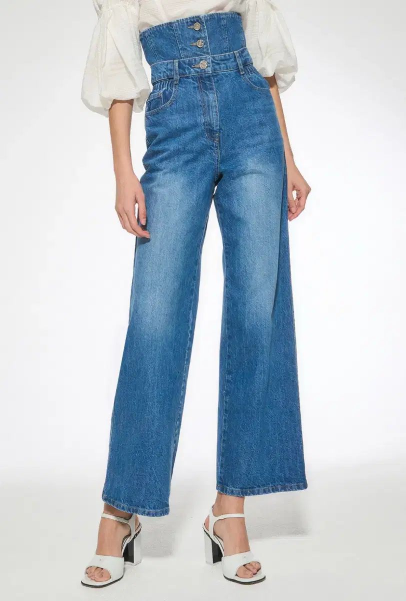 ハンサム オブジェ デニム ワイドフィット