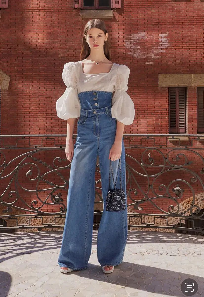 ハンサム オブジェ デニム ワイドフィット