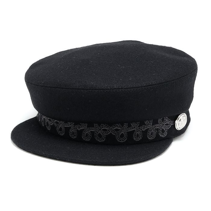 エルメス カブール アン フィネス キャスケット 58 ウール ブラック レディース HERMES