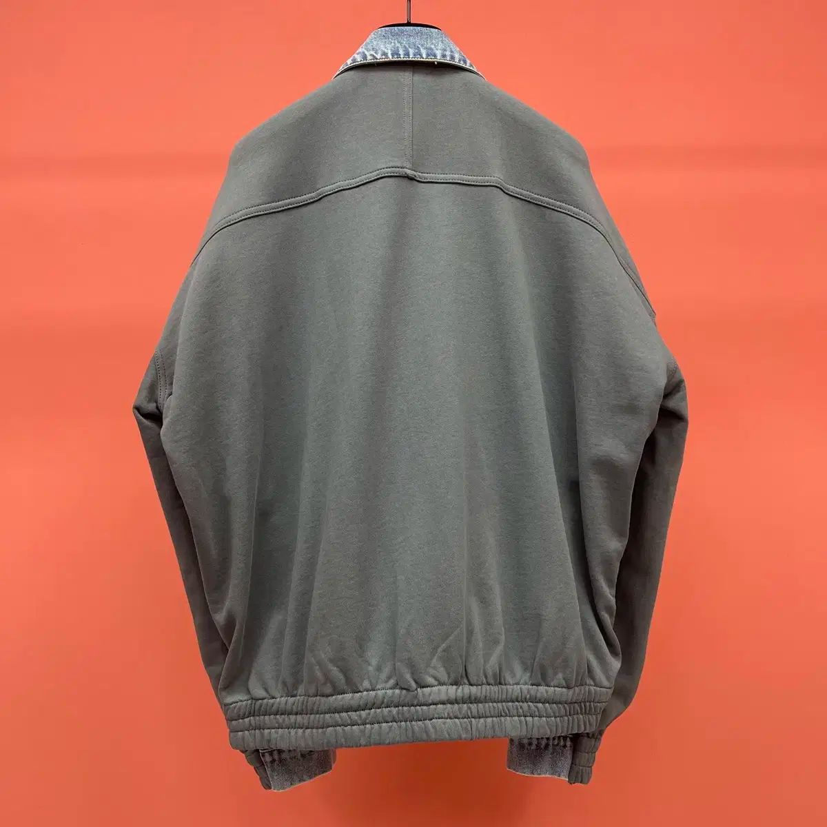 バレンシアガ ユニセックス カジュアル ロゴ ブルー デニム コート