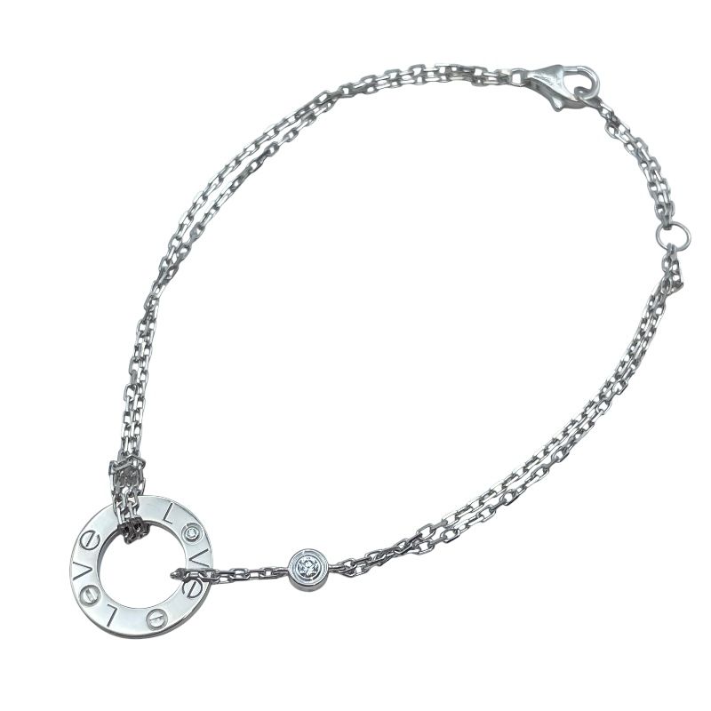 カルティエ Cartier サブサークルブレスレット ホワイトゴールド Au750 ダイヤモンド ジュエリー