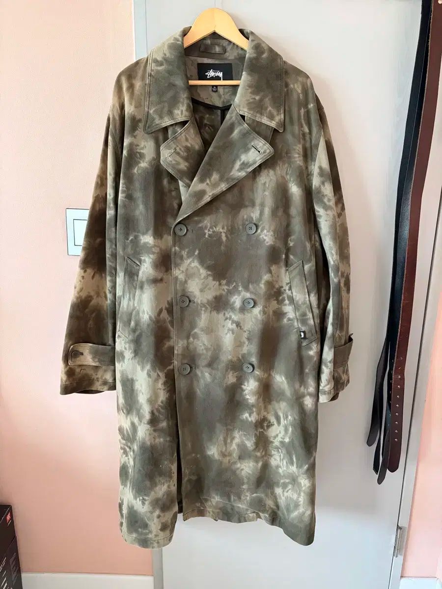 XL STUSSY 20FW タイダイ トレンチ コート 実寸