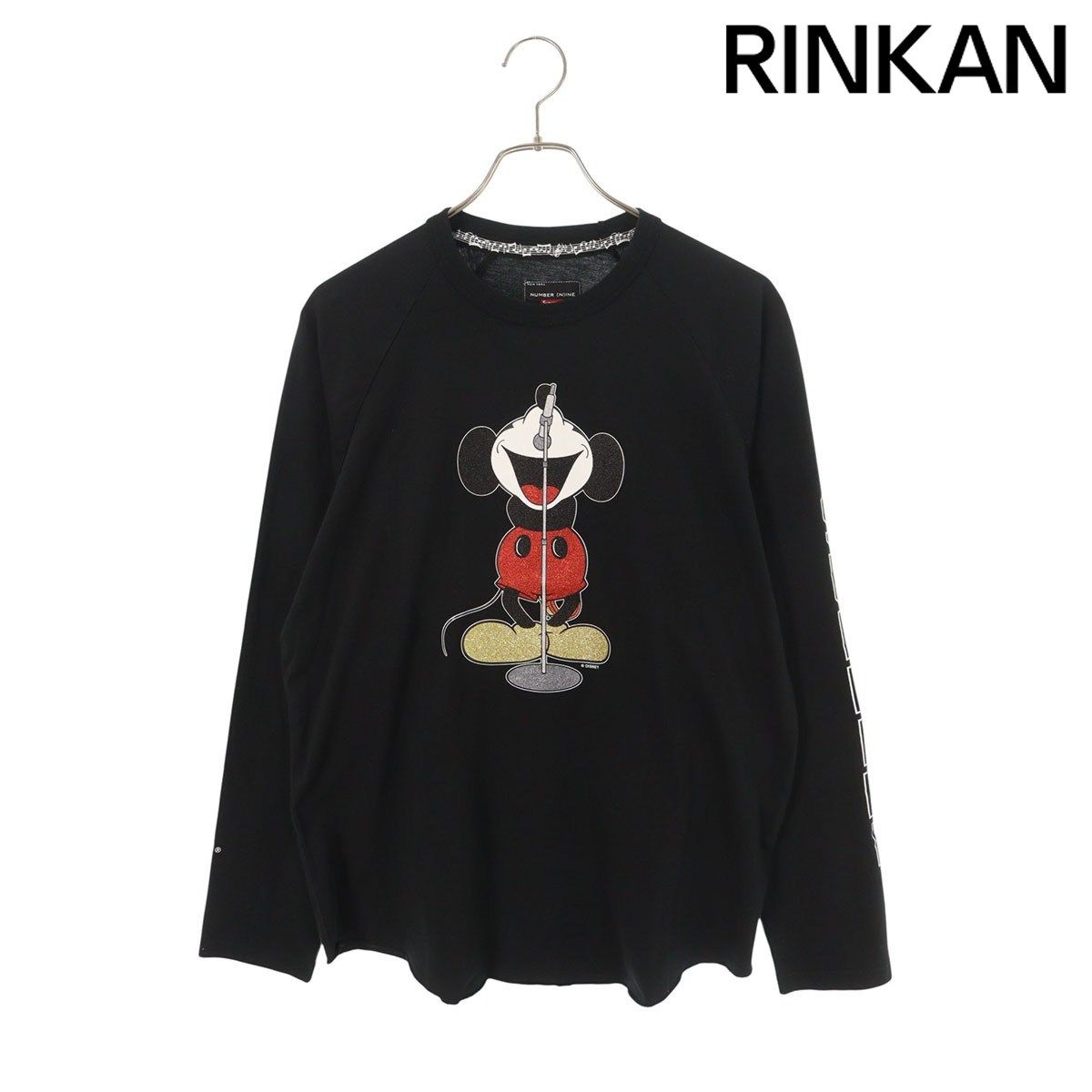 シュプリーム Number Nine Mickey Mouse L S ミッキープリント長袖カットソー メンズ M