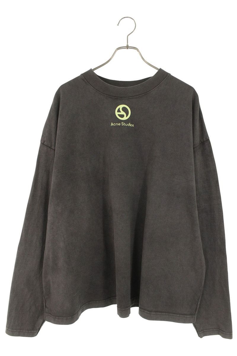 アクネストゥディオズ FN-UX- フロントロゴクルーネック長袖カットソー メンズ L