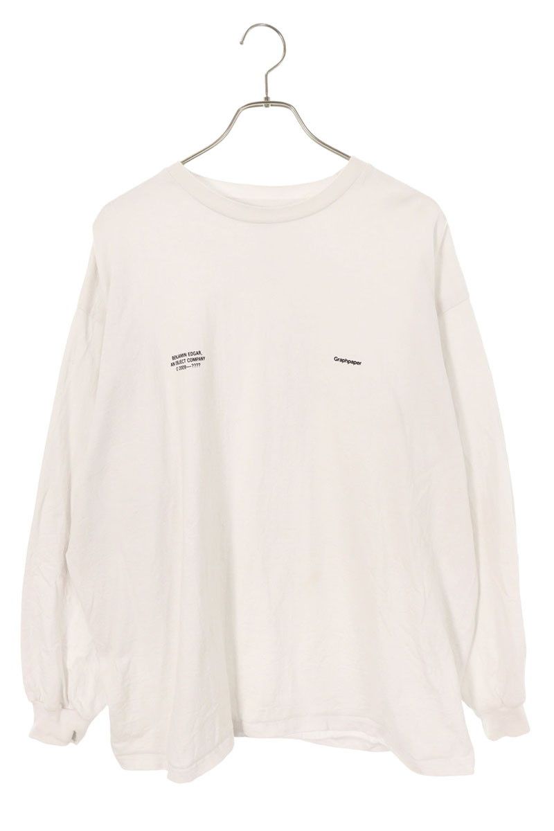 グラフペーパー BENJAMIN EDGAR for Graphpaper L S Over Cut-Sewn ロゴプリント長袖カットソー メンズ