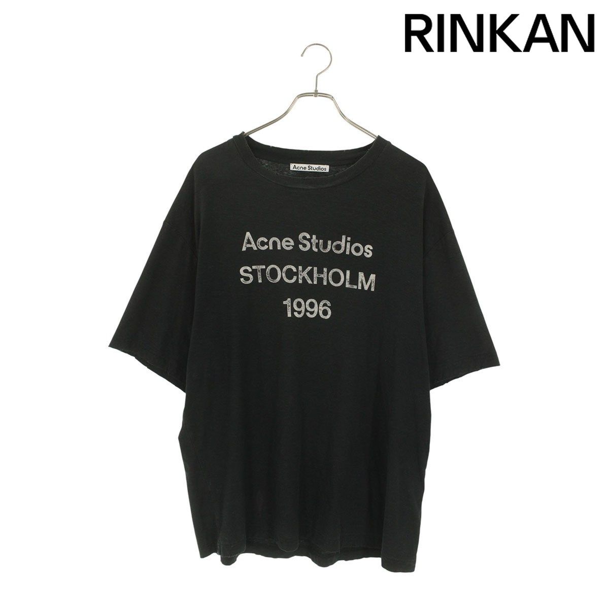 アクネストゥディオズ FN-UX-TSHI000013 ダメージ加工リラックスフィットロゴプリントTシャツ メンズ M