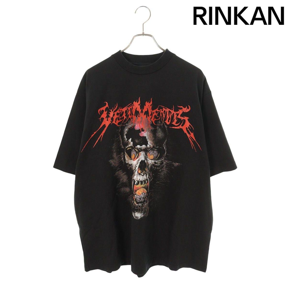 ヴェトモン 17AW OVERSIZED HEAVY METAL PRINT TEE MAH18TR34 オーバーサイズヘビーメタルスカルプリントTシャツ メンズ XS