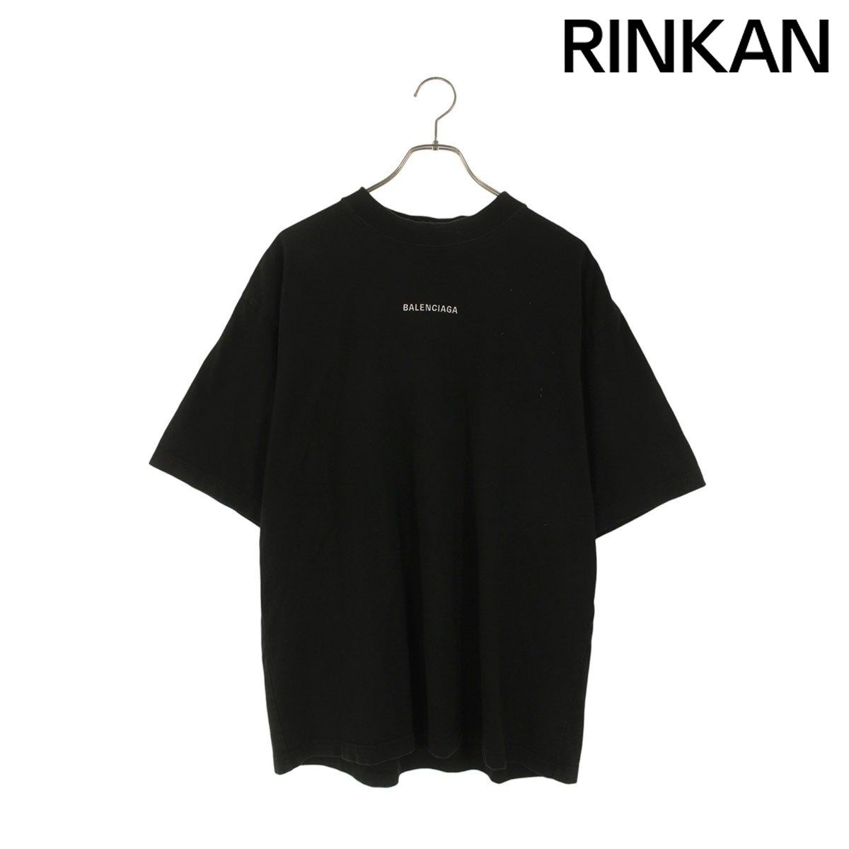 バレンシアガ 764235 TPVK1 両面ロゴ刺繍Tシャツ メンズ M