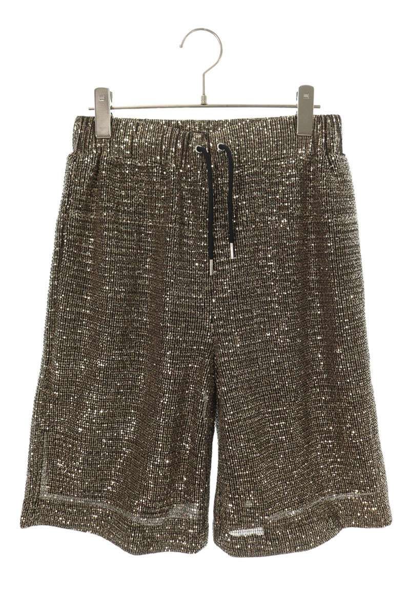 セリーヌ 22SS 2Z151100Q シークイン スパンコールハーフパンツ メンズ XS