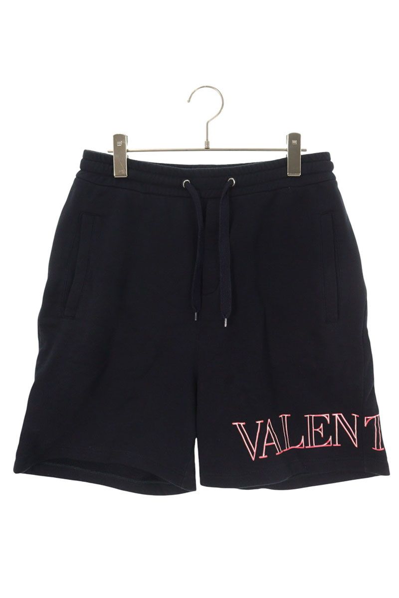 ヴァレンティノ XV3MD02C85L ロゴプリントスウェットハーフパンツ メンズ XS
