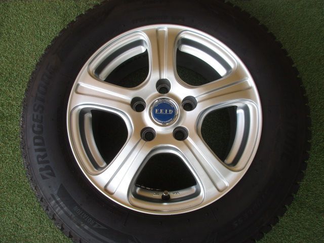 み フェイド 175 80 R 15 スタッドレスタイヤ４本SET パジェロミニ テリオスキッド