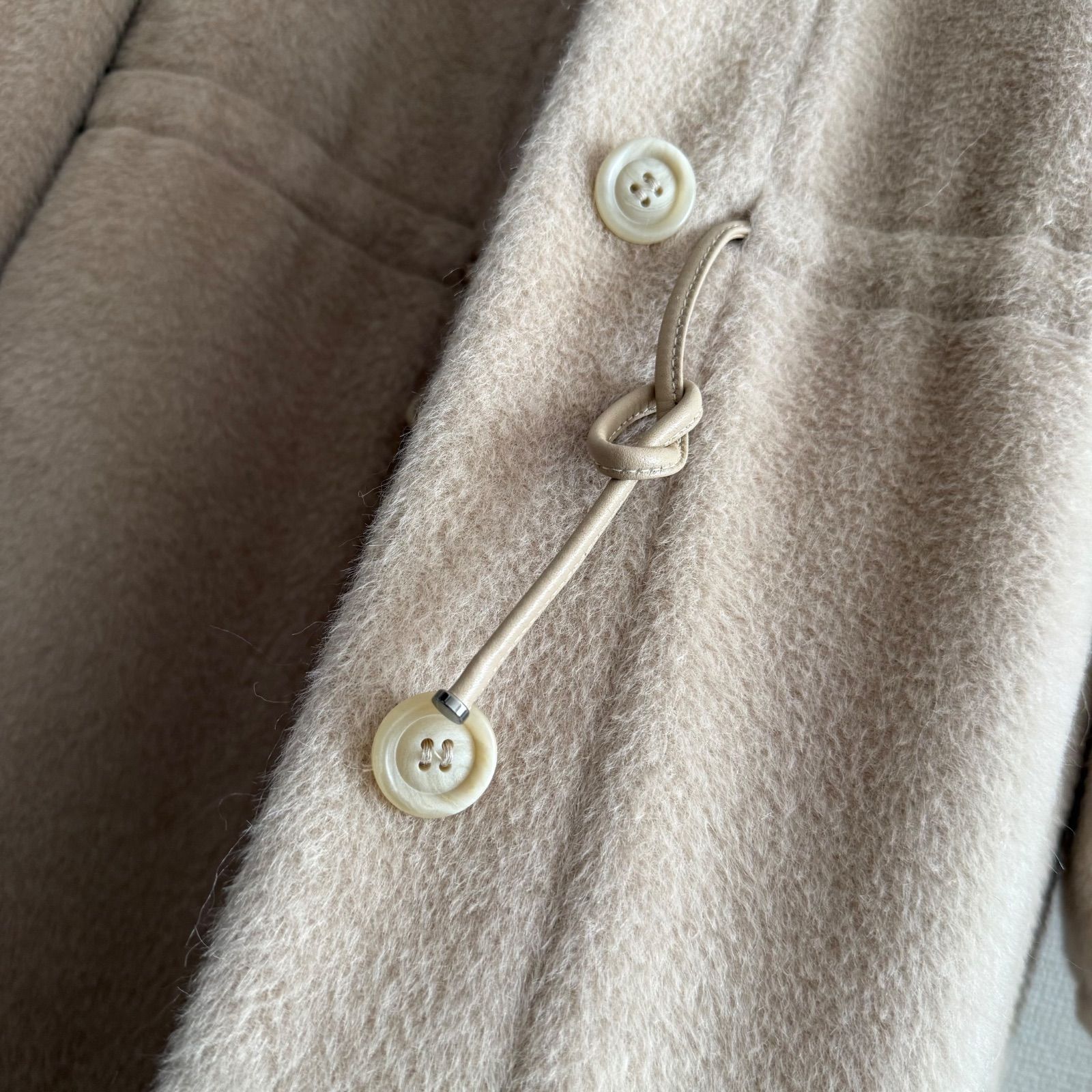 極美品⭐︎高級白タグ⭐︎MaxMaraアルパカ　フーテッド　シャギーコート⭐︎ 極美品 白タグ MaxMara ふんわり贅沢アルパカシャギーコート テディ