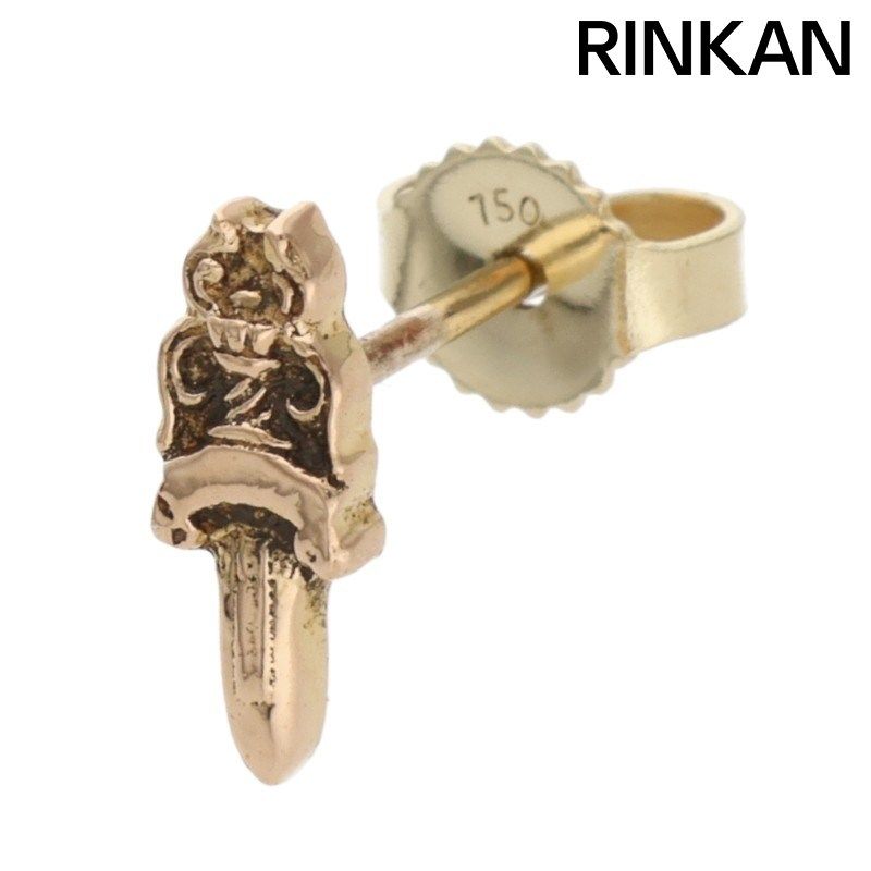 クロムハーツ 22K STUD DAGGER ダガー ゴールドピアス メンズ
