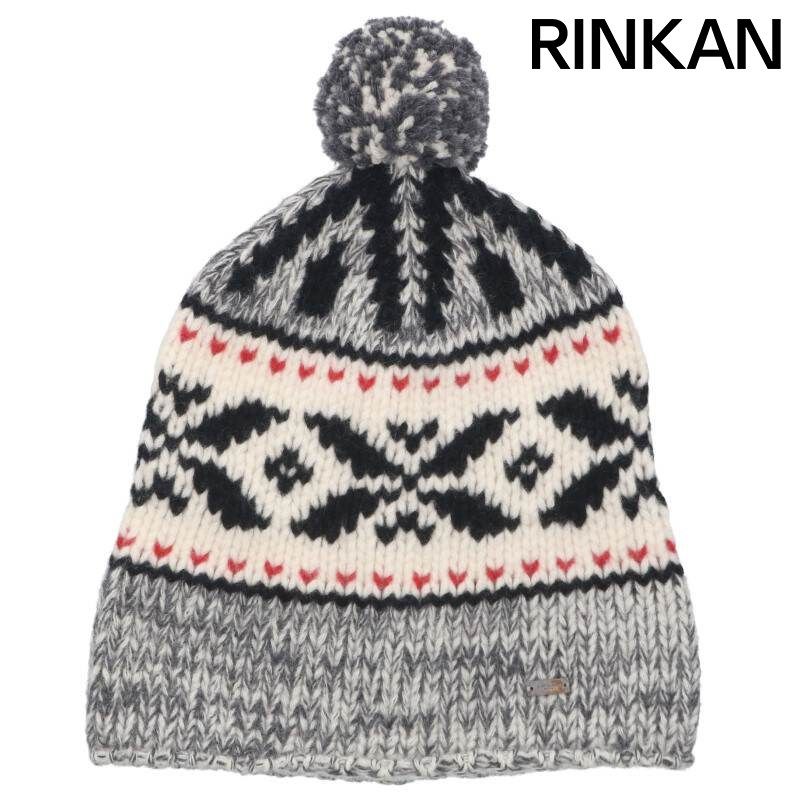 サンローランパリ ノルディックニットキャップ帽子 メンズ M