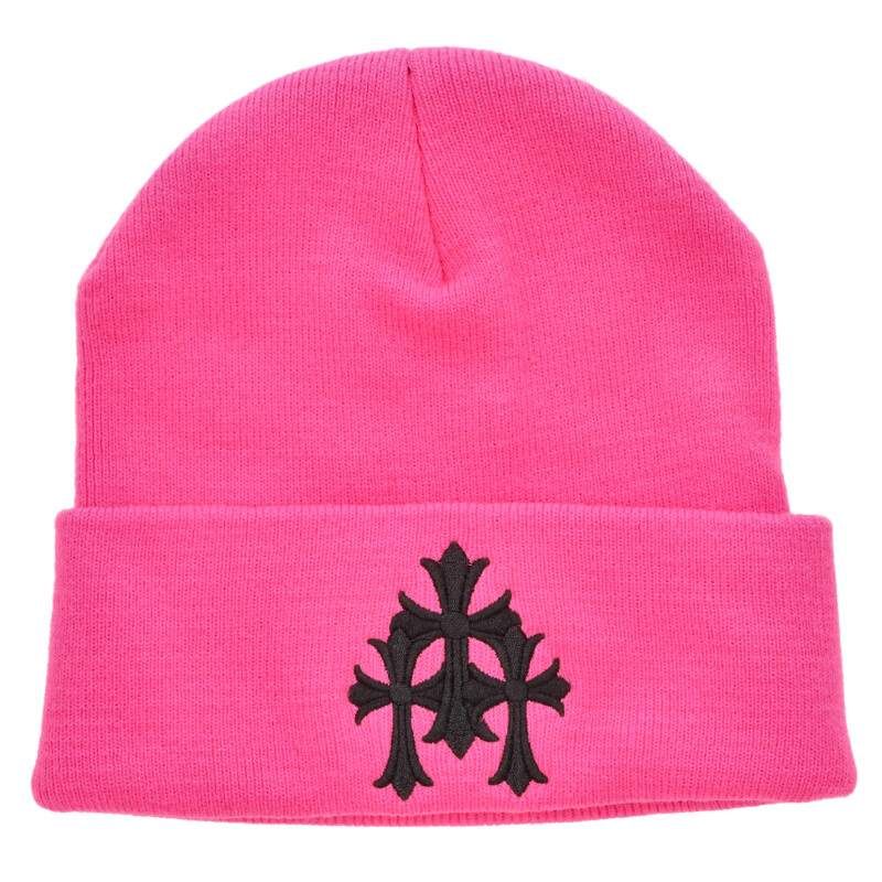 クロムハーツ WOOL WATCH CAP ウールワッチキャップ トリプルクロス刺繍ビーニー帽子 メンズ ONE SIZE