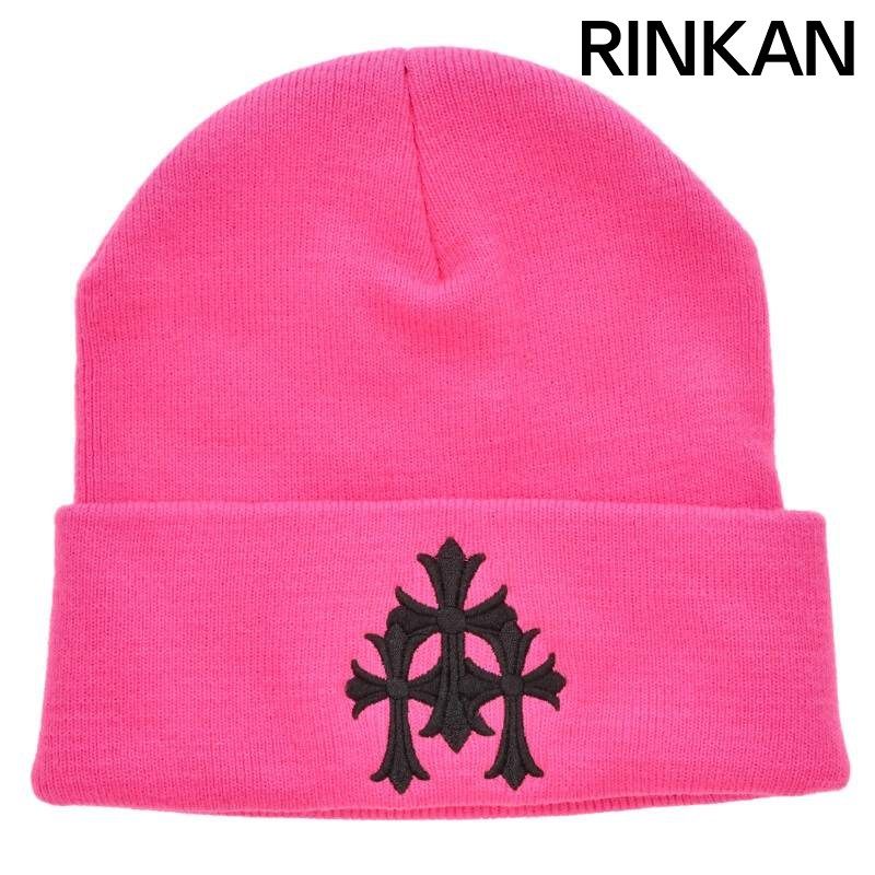 クロムハーツ WOOL WATCH CAP ウールワッチキャップ トリプルクロス刺繍ビーニー帽子 メンズ ONE SIZE