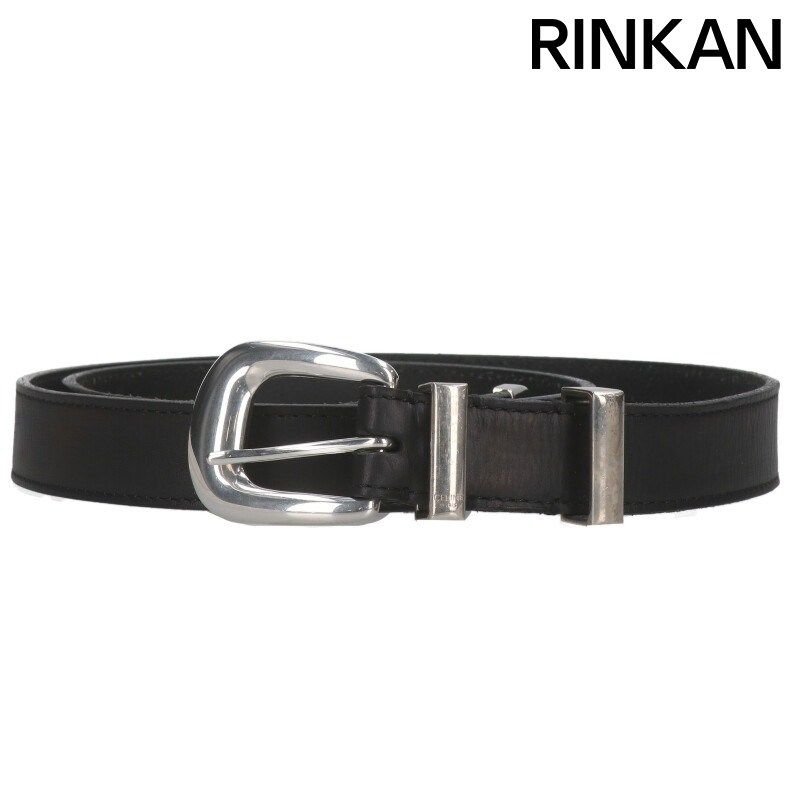 セリーヌ ウエスタンバックルレザーベルト メンズ 90