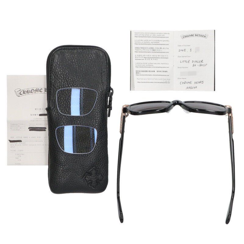 クロムハーツ LITTLE DINGER フレアニーテンプルサングラス メンズ 54  