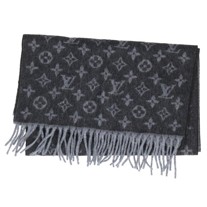 ルイヴィトン M71607 エシャルプ モノグラム モノグラムグラディエントカシミヤ混マフラー メンズ