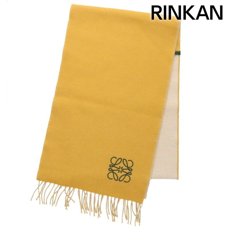 ロエベ アナグラム刺繍マフラー メンズ