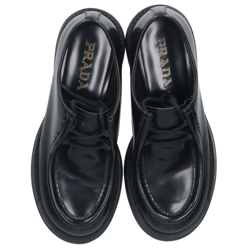 プラダ 2EG419 ダイアパソン オペークブラッシュドレザースニーカー