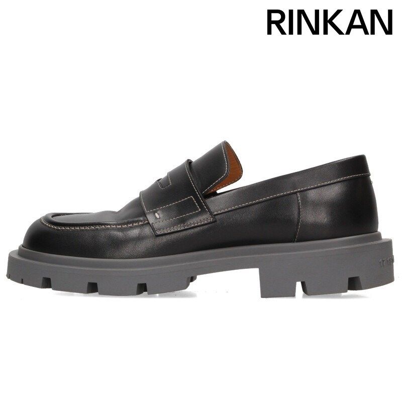 メゾンマルジェラ S57WR0121 クリートソールレザーローファーシューズ メンズ 41