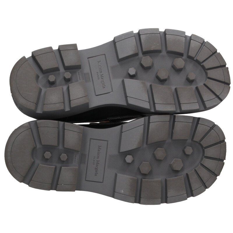 クリートソールレザーローファーシューズ